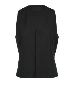 Prada Buckle Waistcoat, Silk, Black, UK 14, 2*
