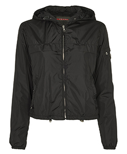 マット PRADA Nylon Zip Up Blouson Grey Prada Velcro Sports Jacket – Vertical Rags