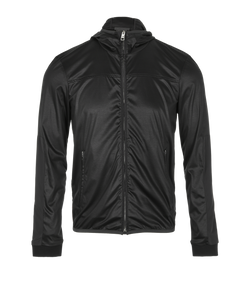 Prada Luna Rossa Hooded Jacket, Men, Poly, Black, Sz S, 3*
