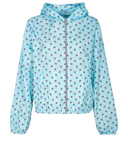 Prada Rose Print Rain Jacket, front view