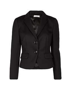 Prada Single Button Jacket, Wool, Black, UK 12
