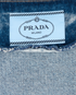 Prada Logo Cropped Denim Jacket, &pound;450, Clothing, Blue, Cotton, Other view