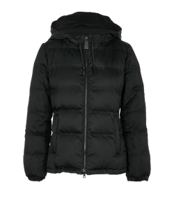 Prada Hooded Puffer Jacket, Nylon/Down, Black, UK6, 2*