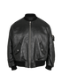 Prada Nappa Bomber Jacket, &pound;2,500, Clothing, Black, Leather, Front view