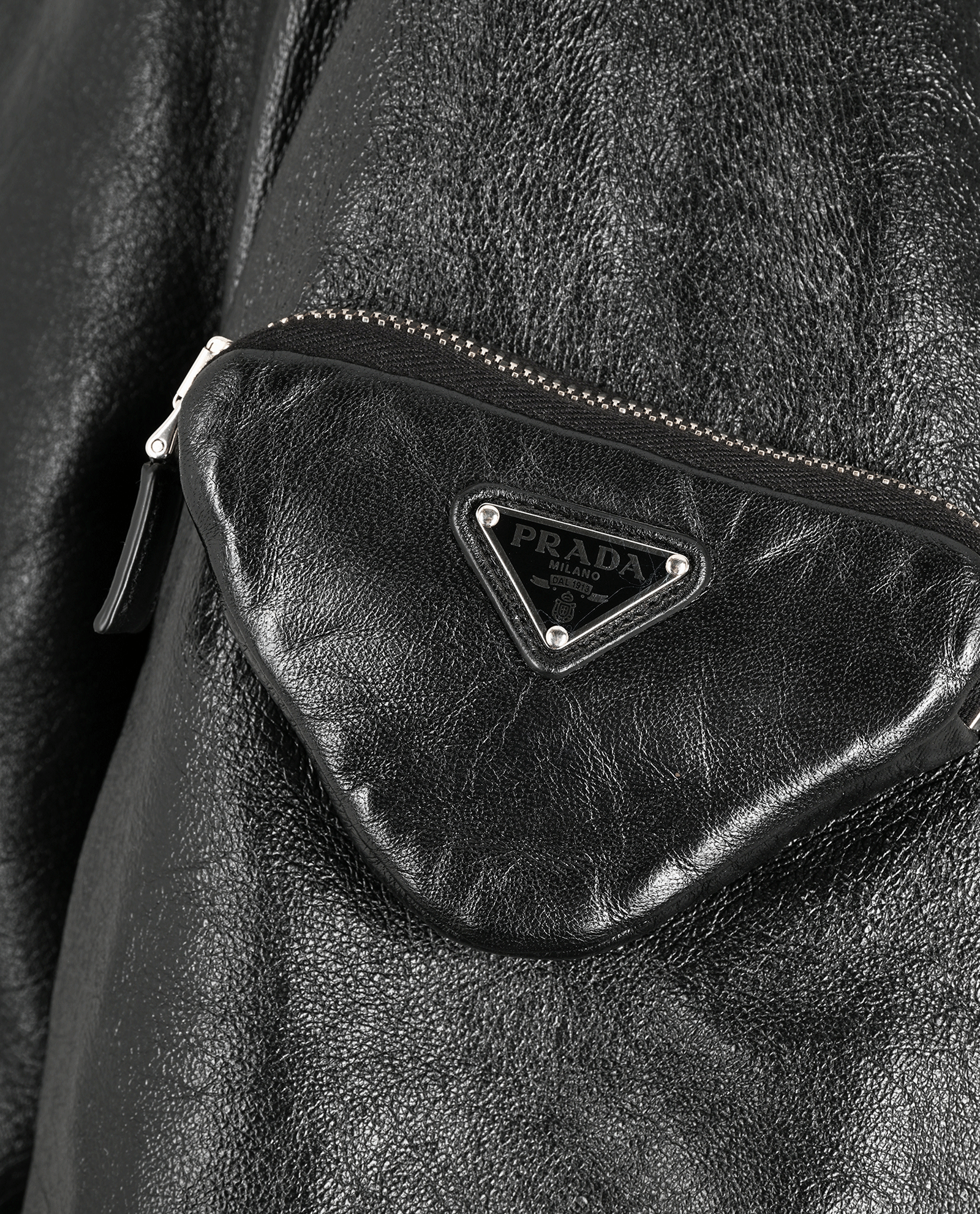 Prada Nappa Bomber Jacket, &pound;2,500, Clothing, Black, Leather, Other view