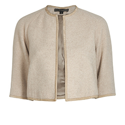 Ralph Lauren Cropped Jacket, Wool, Oatmeal, 6, 2*