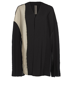 Rick Owens Oversized Striped Jacket, Wool/Viscose, Black, UK 8