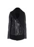 Rick Owens Asymmetric Leather Jacket, front view