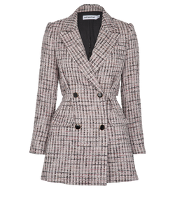 Self-Portrait Cut Out Blazer, Poly, Pink/Black, UK6, 3*