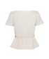 Self Portrait Belted Short Sleeve Jacket, £80, Clothing, White, Acrylic Plastic, Back view