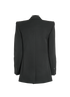 Saint Laurent Structured Blazer, £950, Clothing, Black, Silk, Back view