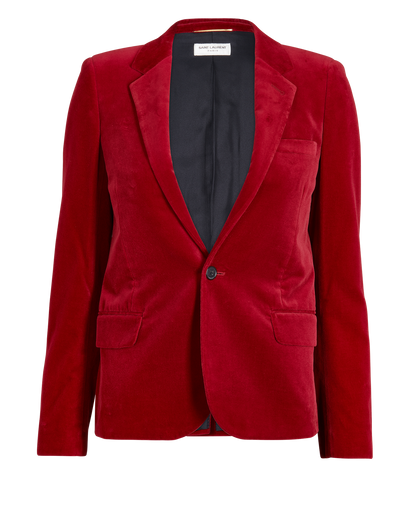 Saint Laurent Velvet Blazer, front view