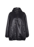 Saint Laurent Cassandre Half-Zip Shell Jacket, front view