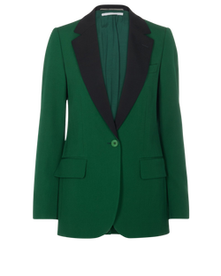 Stella McCartney Blazer, Wool, Green/ Black, UK8