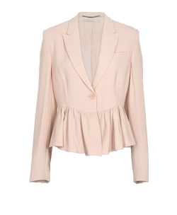 Stella McCartney Peplum Blazer, Viscose, Pink, UK10, 3*