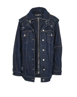 Stella McCartney Hooded Denim Jacket, Cotton, Blue, UK8, 3*