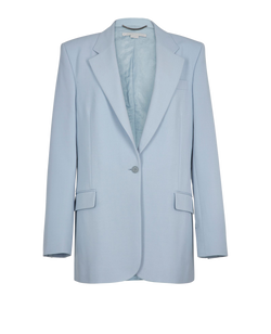Stella McCartney Oversized Jacket, Polyester, Blue, UK14, 3*