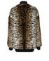 Stella McCartney Faux Fur Tiger Oversized Bomber Jacket, back view