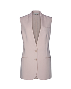 Stella McCartney Longline Waist Coat, 100% Wool, Light Pink, UK 10