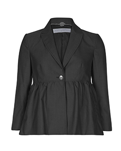 Stella McCartney Peplum Jacket, Wool, Grey, UK 12