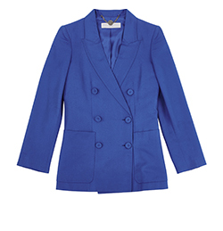 Stella McCartney Double Breasted Jacket, Wool, Blue, 4, 2*