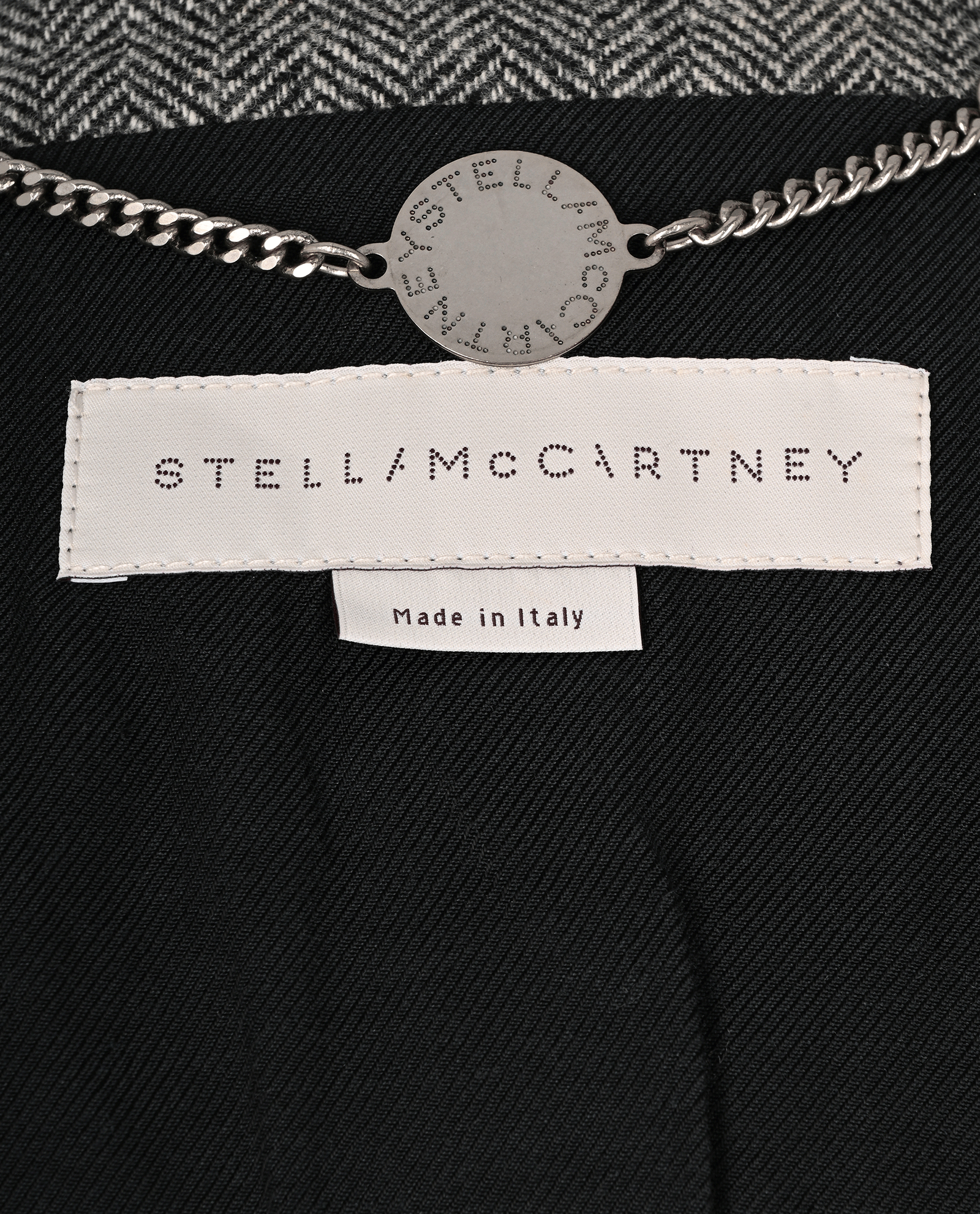 Stella McCartney Herringbone Long Gilet, &pound;110, Clothing, Grey, Wool, Other view