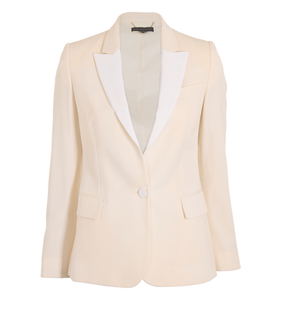 Stella McCartney Single Breasted Blazer, &pound;150, Clothing, Cream, Wool, Front view