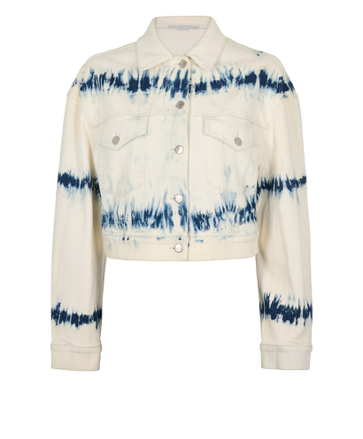 Stella McCartney Tie Dye Crop Denim Jacket, front view