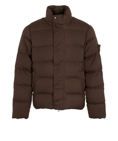 Stone Island Ghost Puffer, &pound;450, Clothing, Brown, Down Feathers, Front view