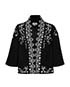 Temperley Lettie Embroidered Crepe Jacket, front view