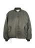 The Frankie Shop Padded Bomber Jacket, &pound;110, Clothing, Green, Polyester, Front view