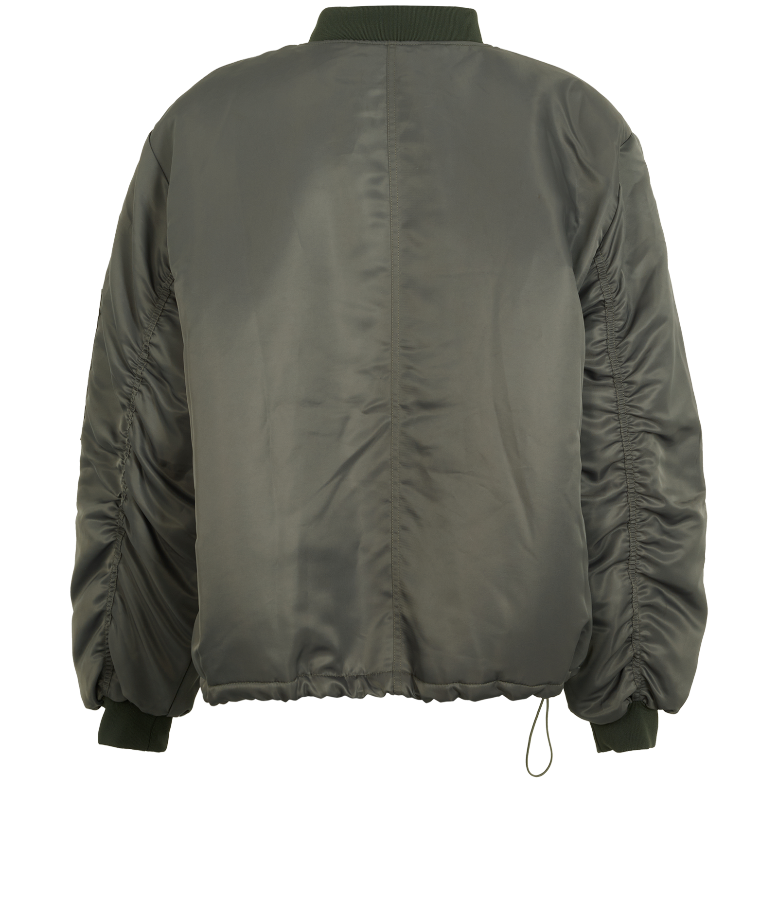The Frankie Shop Padded Bomber Jacket, &pound;110, Clothing, Green, Polyester, Back view