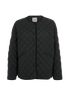 Toteme Quilted Shell Jacket, &pound;220, Clothing, Black, Polyester (Polymer), Front view