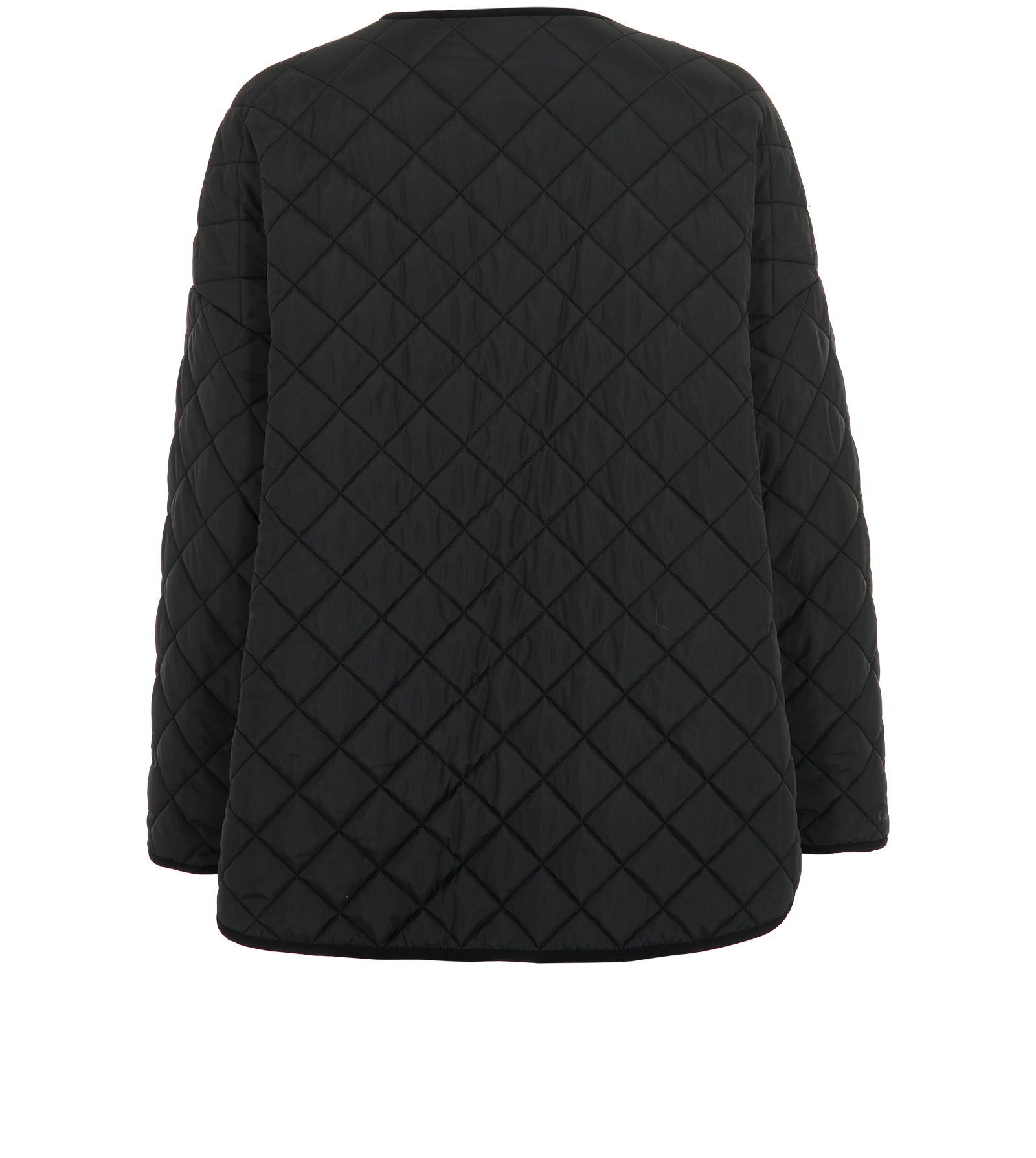 Toteme Quilted Shell Jacket, &pound;220, Clothing, Black, Polyester (Polymer), Back view