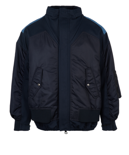 Valentino Denim Bomber, front view