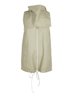 Valentino Zip Up Vest, Leather/Viscose, Green, UK8, 2*