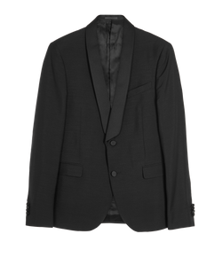 Valentino Tuxedo Jacket, Mens, Mohair/ Wool, Black, Sz M, 3*