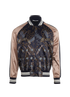 Valentino Astro Bomber Jacket, &pound;220, Clothing, Navy, Viscose, Front view