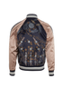 Valentino Astro Bomber Jacket, &pound;220, Clothing, Navy, Viscose, Back view