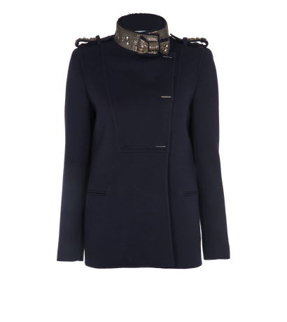 Valentino Embellished Collar Jacket, front view