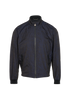 Versace Barocco Windbreaker, &pound;395, Clothing, Black/Navy, Polyester Mix, Front view