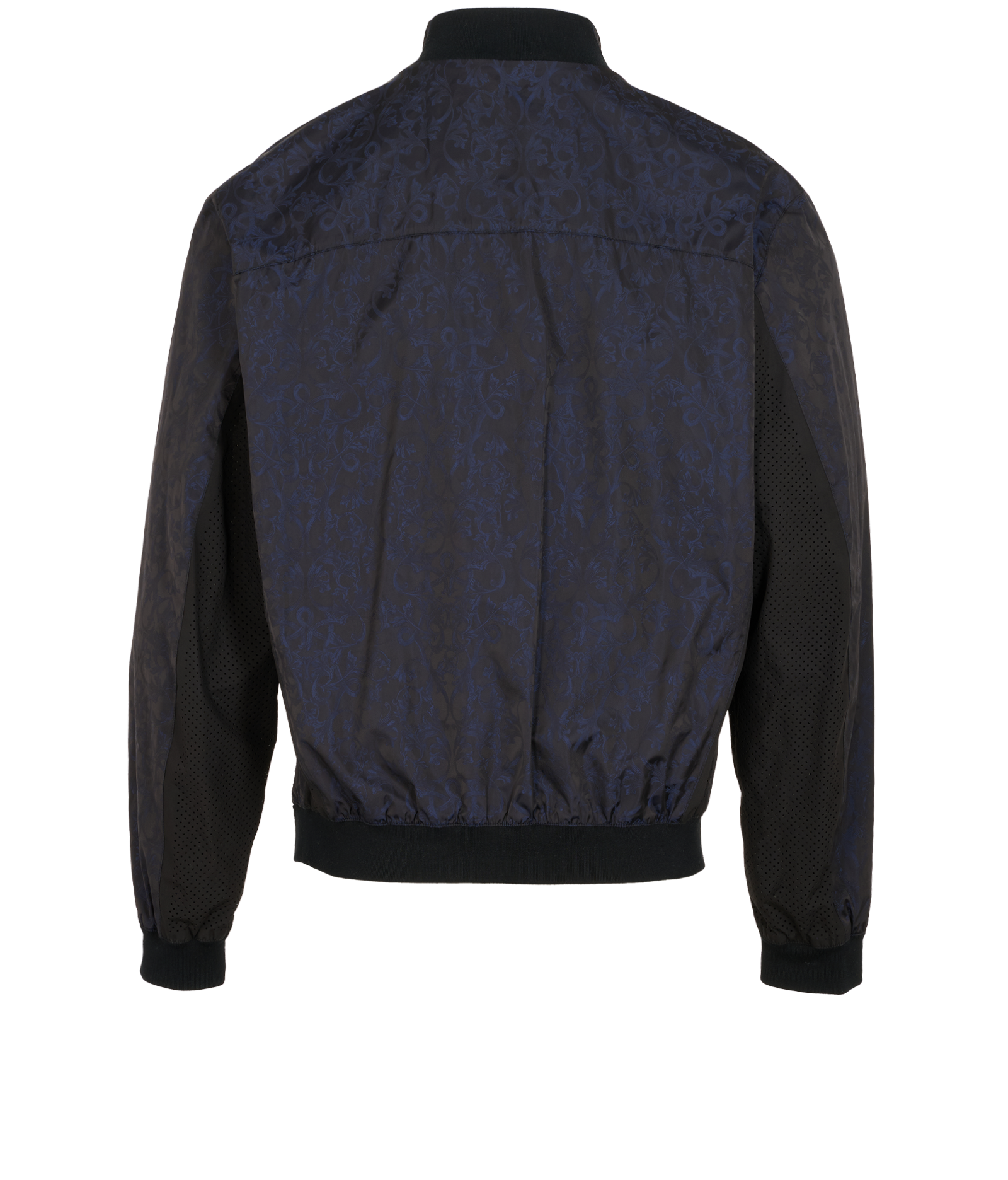 Versace Barocco Windbreaker, &pound;395, Clothing, Black/Navy, Polyester Mix, Back view
