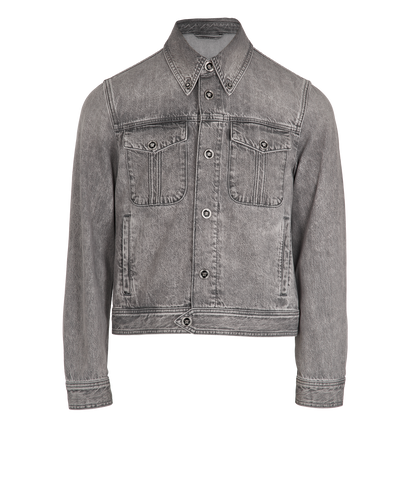 Versace Medusa Button Denim Jacket, front view