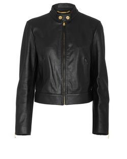 Versace Medusa Jacket, Leather, Black, UK10, 3*
