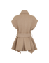 Victoria Beckham Belted Gilet, &pound;350, Clothing, Brown, Wool, Back view