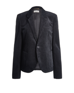 Saint Laurent Corduroy Jacket, Cotton, Black, UK16, 3*