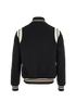 Saint Laurent Bomber Jacket, &pound;650, Clothing, Black, Wool, Back view