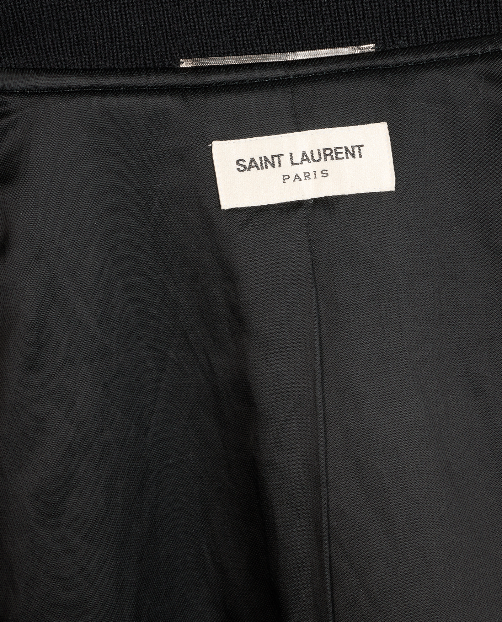 Saint Laurent Houndstooth Bomber, &pound;495, Clothing, Black/White, Leather/Wool, Other view