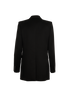 Saint Laurent Double Breasted Blazer Jacket, &pound;420, Clothing, Black, Wool, Back view