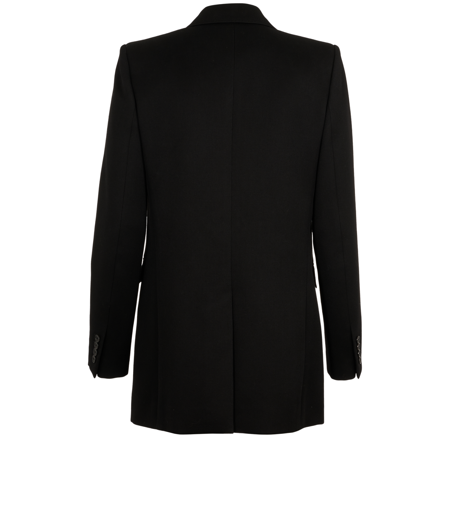 Saint Laurent Double Breasted Blazer Jacket, &pound;420, Clothing, Black, Wool, Back view